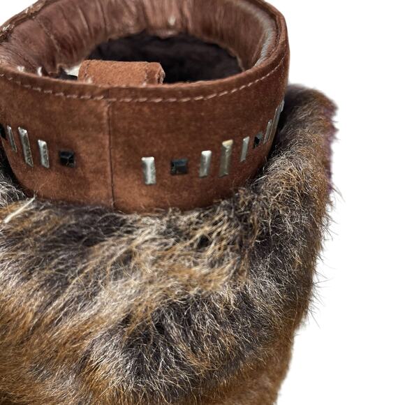 UGG VILET Women's SUEDE & SHEEPSKIN CUFF Boots Brown CRYSTAL DETAILS Brown 7 - Picture 7 of 9